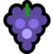 Grapes emoji on Microsoft